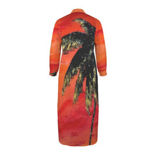 Load image into Gallery viewer, PALM TREE Swimsuit Cover Up Dress Blouse Botton Down Shirt | JSFA - JSFA Jenny Simon