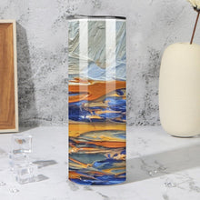 Load image into Gallery viewer, Stainless Steel Tumbler - EARTH & OCEAN Straight Cup With Metal Straw | JSFA - JSFA Jenny Simon
