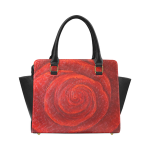 Red Rose Classic Handbag Top Handle | JSFA