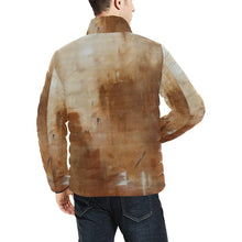 Load image into Gallery viewer, Beige Golden Path Men's Bomber Jacket | JSFA - JSFA - Original Art On Fashion by Jenny Simon