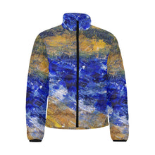 Load image into Gallery viewer, Blue Beaches Men's Bomber Jacket | JSFA - JSFA - Original Art On Fashion by Jenny Simon