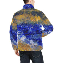 Load image into Gallery viewer, Blue Beaches Men's Bomber Jacket | JSFA - JSFA - Original Art On Fashion by Jenny Simon