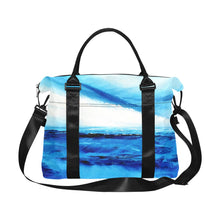 Load image into Gallery viewer, Blue Ocean Spellbound Ladies Weekender Travel Carry On Bag - JSFA - Art On Fashion by Jenny Simon
