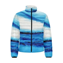 Load image into Gallery viewer, Blue Ocean Spellbound Men's Bomber Jacket | JSFA - JSFA - Original Art On Fashion by Jenny Simon