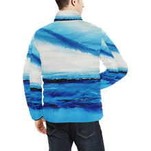Load image into Gallery viewer, Blue Ocean Spellbound Men's Bomber Jacket | JSFA - JSFA - Original Art On Fashion by Jenny Simon