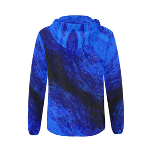 Blue Secret Women's Zip Up Hoodie Jacket | JSFA - JSFA - Original Art On Fashion by Jenny Simon