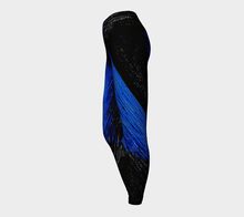 Load image into Gallery viewer, Blue Water Yoga Pants | JSFA - JSFA - Original Art On Fashion by Jenny Simon