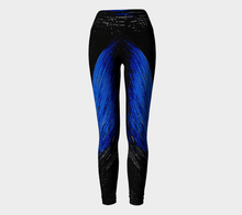 Load image into Gallery viewer, Blue Water Yoga Pants | JSFA - JSFA - Original Art On Fashion by Jenny Simon