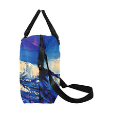 Load image into Gallery viewer, Blue Wave Ladies Weekender Travel Carry On Bag - JSFA - Art On Fashion by Jenny Simon