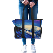 Load image into Gallery viewer, Blue Wave Pool Beach Tote | JSFA - JSFA - Art On Fashion by Jenny Simon