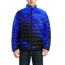Load image into Gallery viewer, Dark Blue Black Men's Bomber Jacket | JSFA - JSFA - Original Art On Fashion by Jenny Simon