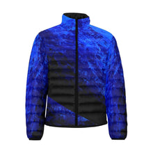 Load image into Gallery viewer, Dark Blue Black Men's Bomber Jacket | JSFA - JSFA - Original Art On Fashion by Jenny Simon