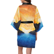 Load image into Gallery viewer, Dream Cove Women's Kimono Robe | JSFA - JSFA - Art On Fashion by Jenny Simon