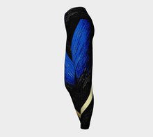 Load image into Gallery viewer, Gold Stripe Water Yoga Pants | JSFA - JSFA - Original Art On Fashion by Jenny Simon