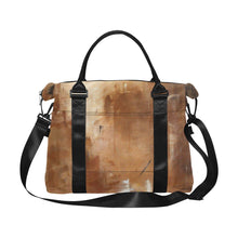 Load image into Gallery viewer, Golden Path Beige Ladies Weekender Travel Carry On Bag - JSFA - Art On Fashion by Jenny Simon