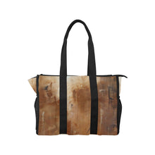 Load image into Gallery viewer, Golden Path Beige Pool Beach Tote | JSFA - JSFA - Art On Fashion by Jenny Simon