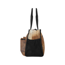 Load image into Gallery viewer, Golden Path Beige Pool Beach Tote | JSFA - JSFA - Art On Fashion by Jenny Simon
