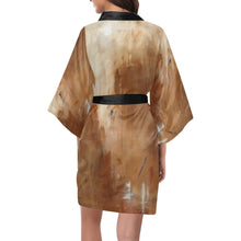 Load image into Gallery viewer, Golden Path Women's Kimono Robe - JSFA - Art On Fashion by Jenny Simon