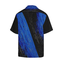 Load image into Gallery viewer, Men's Blue Ocean Gold V Hawaiian Shirt | JSFA - JSFA - Original Art On Fashion by Jenny Simon