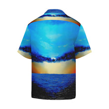 Load image into Gallery viewer, Men's Blue Ocean Rebirth Hawaiian Shirt Sleeves | JSFA - JSFA - Original Art On Fashion by Jenny Simon