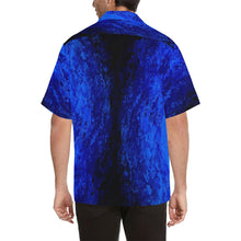 Load image into Gallery viewer, Men's Deep Blue Secret And Black Hawaiian Shirt | JSFA - JSFA - Original Art On Fashion by Jenny Simon