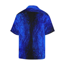 Load image into Gallery viewer, Men's Deep Blue Secret And Black Hawaiian Shirt | JSFA - JSFA - Original Art On Fashion by Jenny Simon