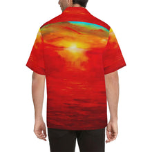 Load image into Gallery viewer, Men's God's Plan Orange Sunset Hawaiian Shirt | JSFA - JSFA - Original Art On Fashion by Jenny Simon