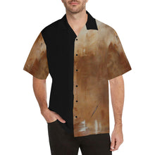 Load image into Gallery viewer, Men's Hawaiian Golden Path Shirt Beige Back | JSFA - JSFA - Original Art On Fashion by Jenny Simon