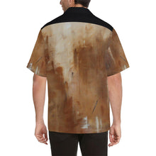Load image into Gallery viewer, Men's Hawaiian Golden Path Shirt Beige Back | JSFA - JSFA - Original Art On Fashion by Jenny Simon