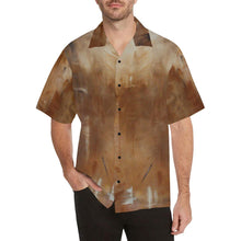 Load image into Gallery viewer, Men's Hawaiian Shirt Golden Path | JSFA - JSFA - Original Art On Fashion by Jenny Simon