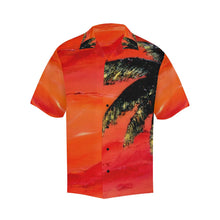 Load image into Gallery viewer, Men's Hawaiian Shirt Orange With Palm Tree | JSFA - JSFA - Original Art On Fashion by Jenny Simon