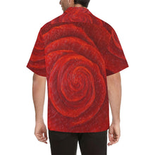 Load image into Gallery viewer, Men's Red Roses Hawaiian Shirt | JSFA - JSFA - Original Art On Fashion by Jenny Simon