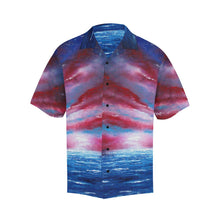 Load image into Gallery viewer, Men's Stars And Stripes Blue Red Hawaiian Shirt | JSFA - JSFA - Original Art On Fashion by Jenny Simon