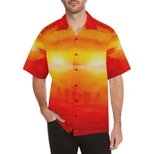 Load image into Gallery viewer, Men's Sunset Magic Orange Yellow Hawaiian Shirt | JSFA - JSFA - Original Art On Fashion by Jenny Simon