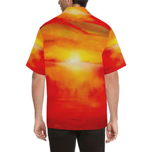 Load image into Gallery viewer, Men's Sunset Magic Orange Yellow Hawaiian Shirt | JSFA - JSFA - Original Art On Fashion by Jenny Simon