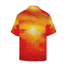Load image into Gallery viewer, Men&#39;s Sunset Magic Orange Yellow Hawaiian Shirt | JSFA - JSFA - Original Art On Fashion by Jenny Simon