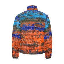 Load image into Gallery viewer, Orange Blue Zest Men's Bomber Jacket | JSFA - JSFA - Original Art On Fashion by Jenny Simon