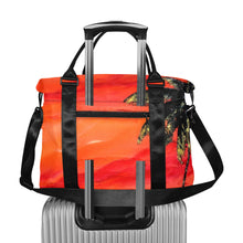 Load image into Gallery viewer, Orange Palm Tree Ladies Weekender Travel Carry On Bag - JSFA - Art On Fashion by Jenny Simon
