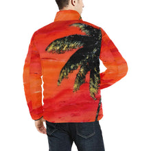 Load image into Gallery viewer, Palm Tree Orange Men's Bomber Jacket | JSFA - JSFA - Original Art On Fashion by Jenny Simon