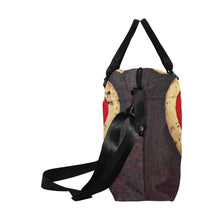 Load image into Gallery viewer, Red Heart Ladies Weekender Travel Carry On Bag - JSFA - Art On Fashion by Jenny Simon