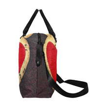 Load image into Gallery viewer, Red Heart Ladies Weekender Travel Carry On Bag - JSFA - Art On Fashion by Jenny Simon