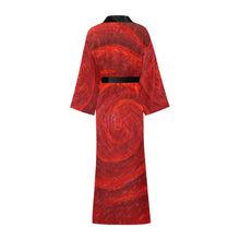 Load image into Gallery viewer, Red Rose 56" EXTRA LONG Kimono Robe For Tall Women | JSFA - JSFA - Art On Fashion by Jenny Simon