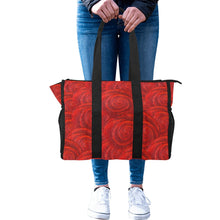 Load image into Gallery viewer, Red Rose Buds Pool Beach Tote | JSFA - JSFA - Art On Fashion by Jenny Simon