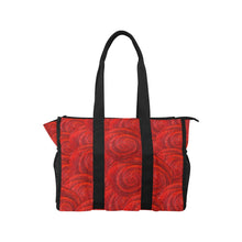 Load image into Gallery viewer, Red Rose Buds Pool Beach Tote | JSFA - JSFA - Art On Fashion by Jenny Simon