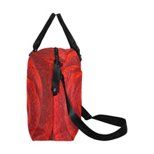 Load image into Gallery viewer, Red Rose Ladies Weekender Travel Carry On Bag - JSFA - Art On Fashion by Jenny Simon