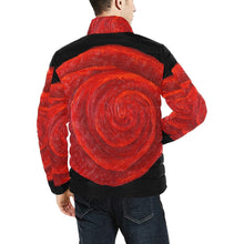 Load image into Gallery viewer, Red Rose Men's Bomber Jacket | JSFA - JSFA - Original Art On Fashion by Jenny Simon