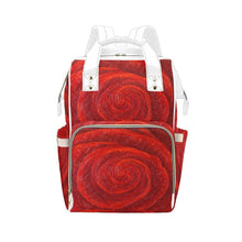Load image into Gallery viewer, Red Rose Backpack | JSFA - JSFA - Original Art On Fashion by Jenny Simon