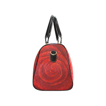 Load image into Gallery viewer, Red Rose Travel Bag Black Straps | JSFA - JSFA - Original Art On Fashion by Jenny Simon