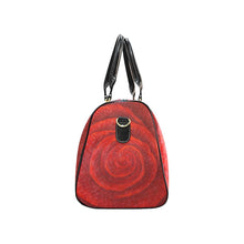 Load image into Gallery viewer, Red Rose Travel Bag Black Straps | JSFA - JSFA - Original Art On Fashion by Jenny Simon