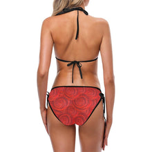 Load image into Gallery viewer, Red Roses Classic String Bikini | JSFA - JSFA - Original Art On Fashion by Jenny Simon